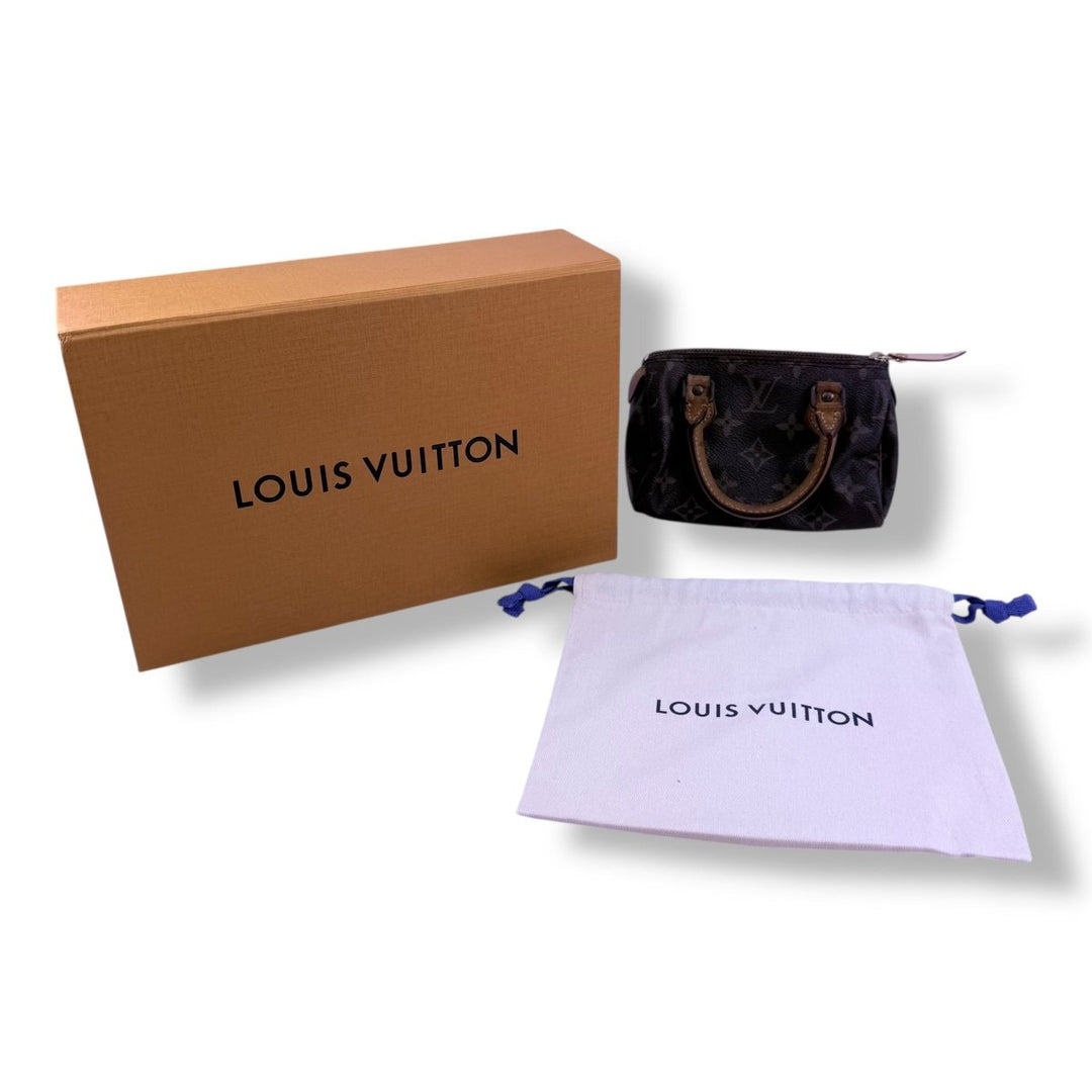 Louis Vuitton Nano Speedy Brown Monogram Handbag - Lux Central