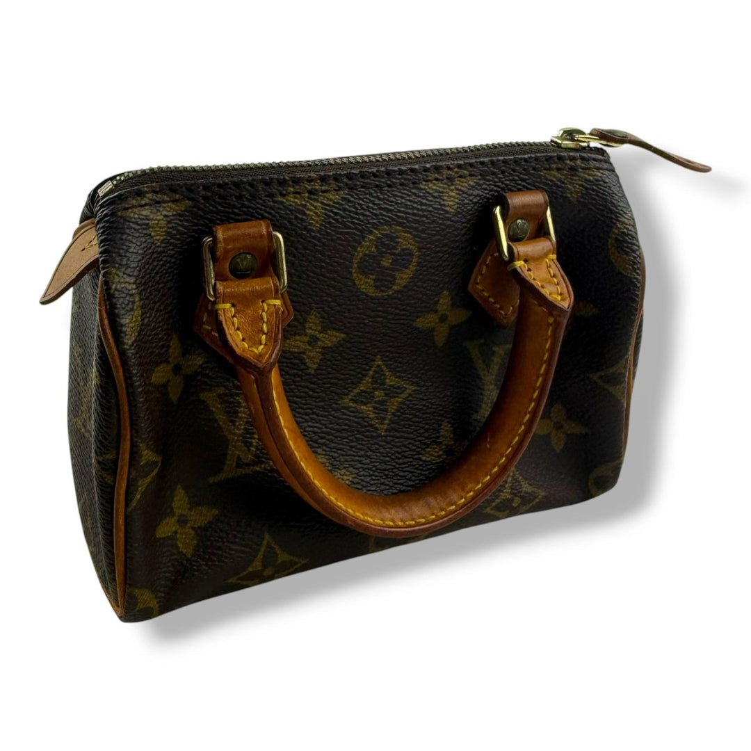 Louis Vuitton Nano Speedy Brown Monogram Handbag - Lux Central