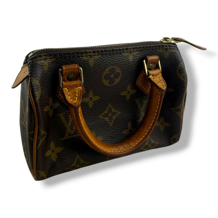 Louis Vuitton Nano Speedy Brown Monogram Handbag - Lux Central