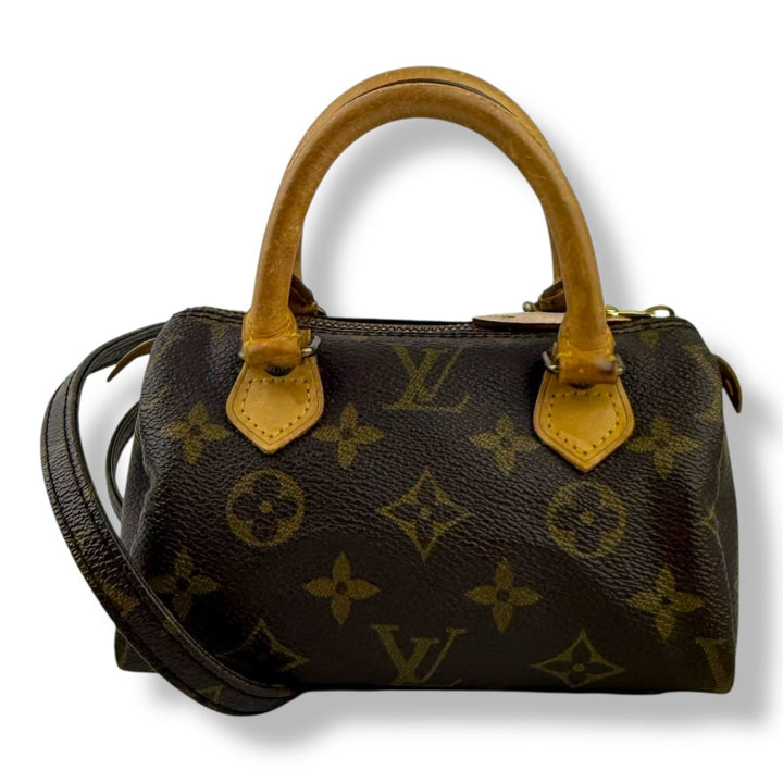 Louis Vuitton Nano Speedy Brown Monogram Handbag - Lux Central