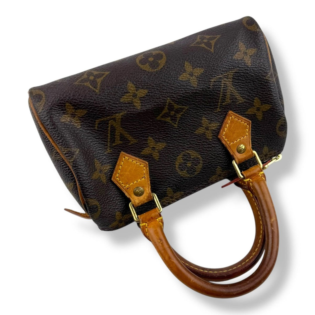 Louis Vuitton Nano Speedy Brown Monogram Handbag - Lux Central
