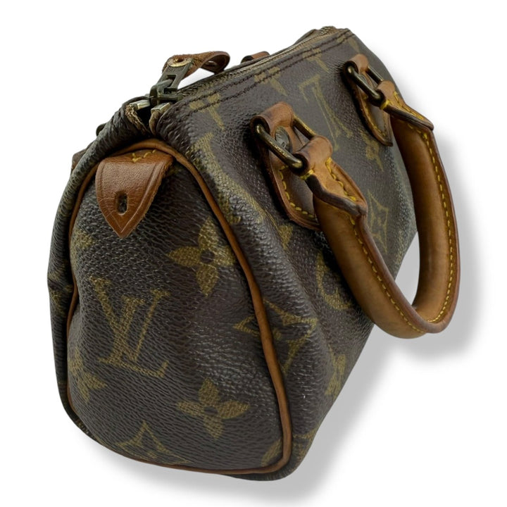 Louis Vuitton Nano Speedy Brown Monogram Handbag - Lux Central