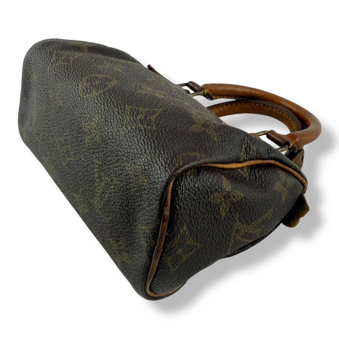 Louis Vuitton Nano Speedy Brown Monogram Handbag - Lux Central
