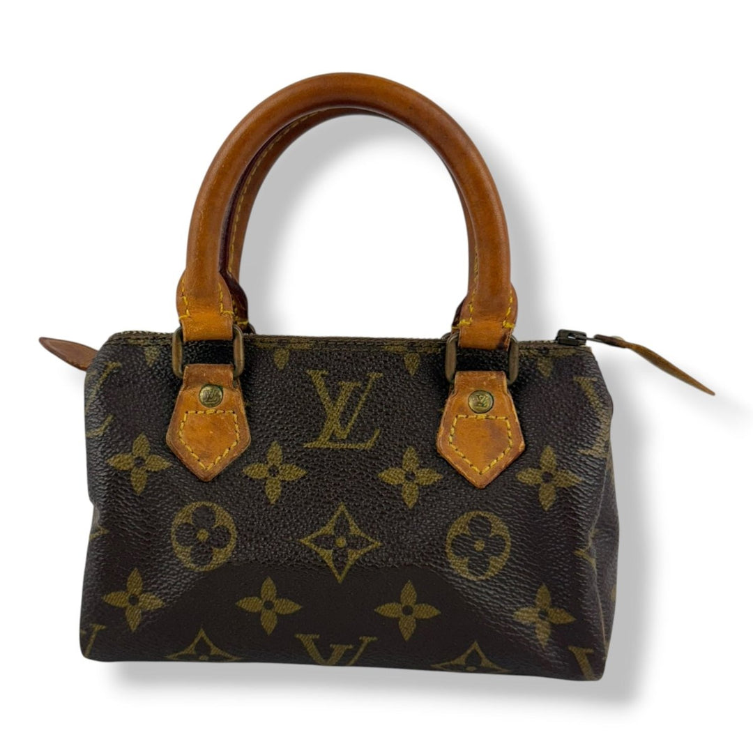 Louis Vuitton Nano Speedy Brown Monogram Handbag - Lux Central