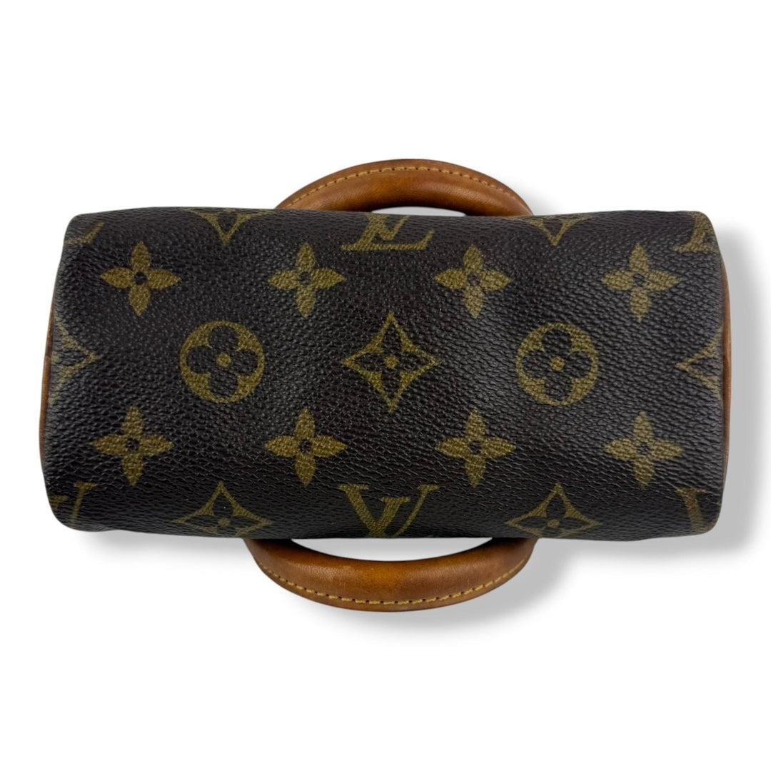 Louis Vuitton Nano Speedy Brown Monogram Handbag - Lux Central