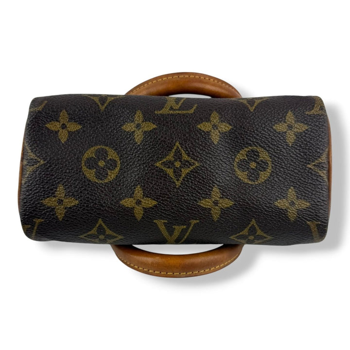 Louis Vuitton Nano Speedy Brown Monogram Handbag - Lux Central