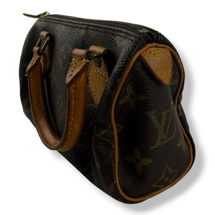 Louis Vuitton Nano Speedy Brown Monogram Handbag - Lux Central