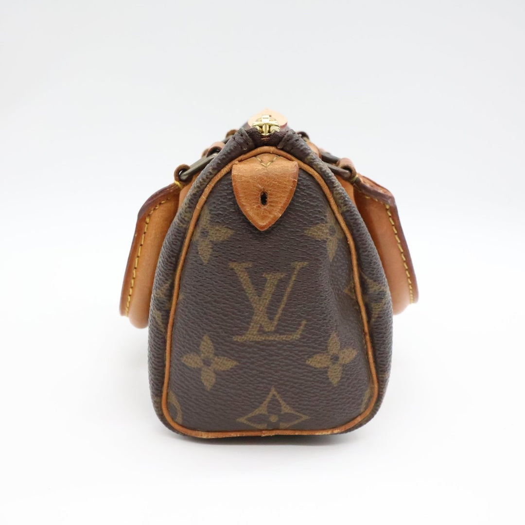 Louis Vuitton Nano Speedy Brown Monogram Handbag - Lux Central