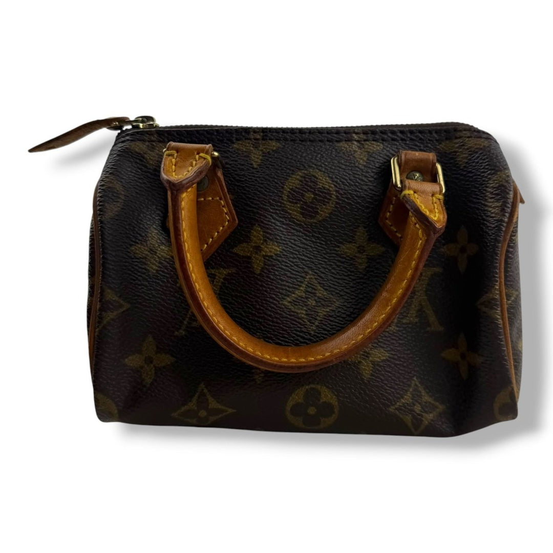 Louis Vuitton Nano Speedy Brown Monogram Handbag - Lux Central