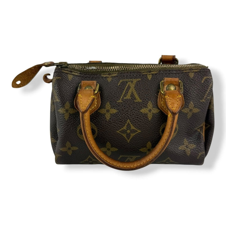 Louis Vuitton Nano Speedy Brown Monogram Handbag - Lux Central