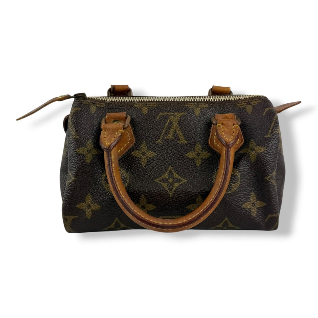 Louis Vuitton Nano Speedy Brown Monogram Handbag - Lux Central