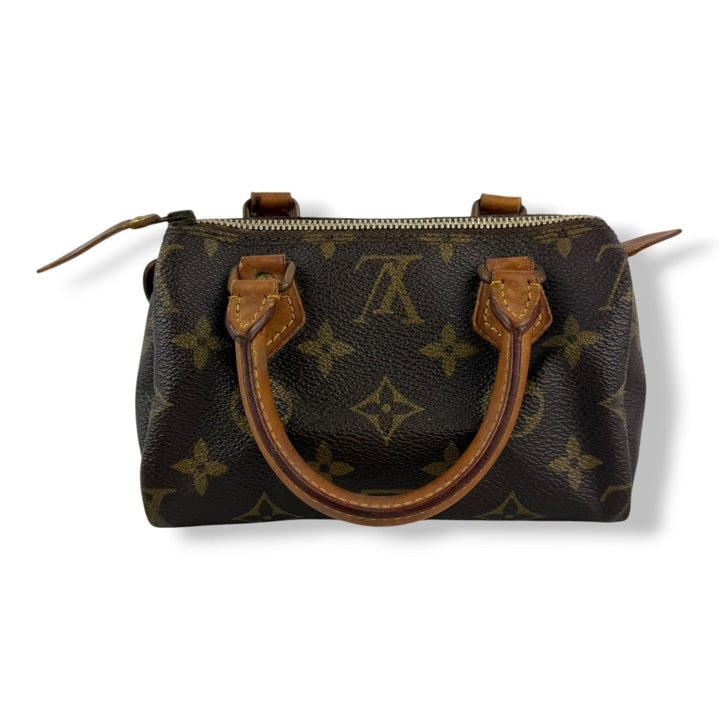 Louis Vuitton Nano Speedy Brown Monogram Handbag - Lux Central
