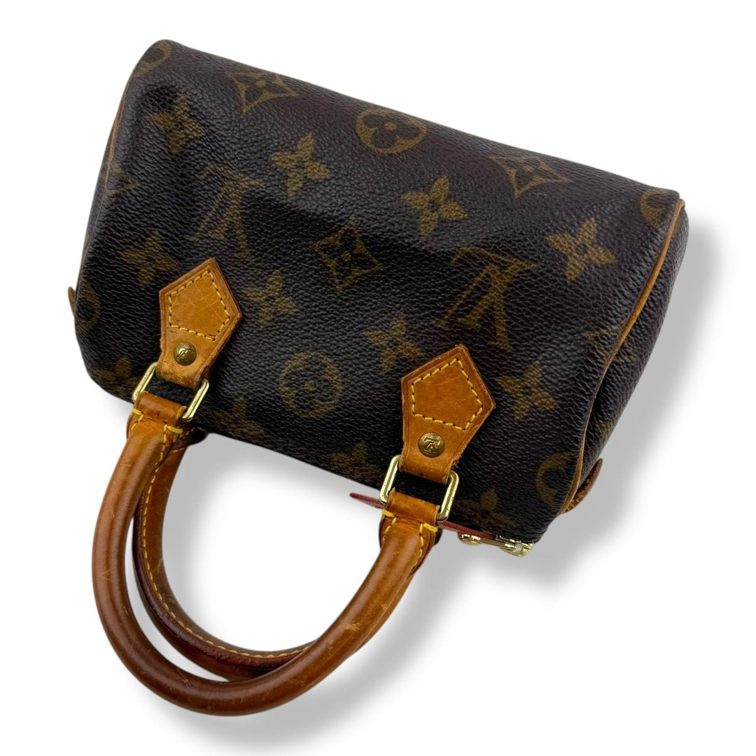 Louis Vuitton Nano Speedy Brown Monogram Handbag - Lux Central