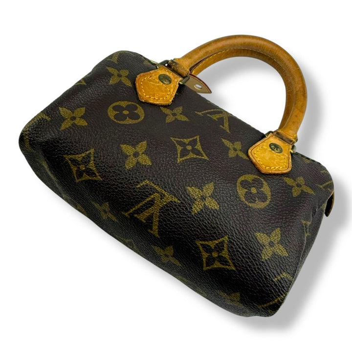 Louis Vuitton Nano Speedy Brown Monogram Handbag - Lux Central