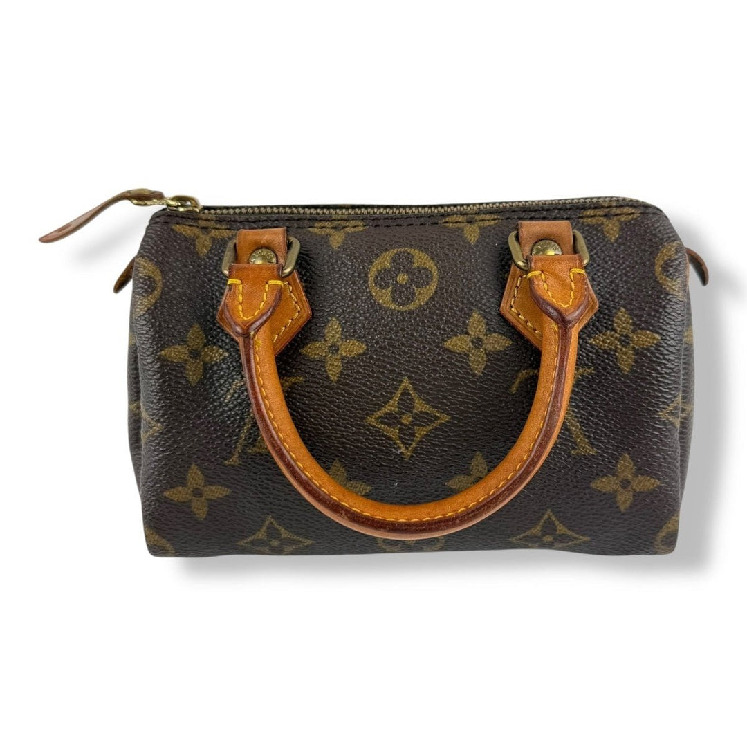 Louis Vuitton Nano Speedy Brown Monogram Handbag - Lux Central