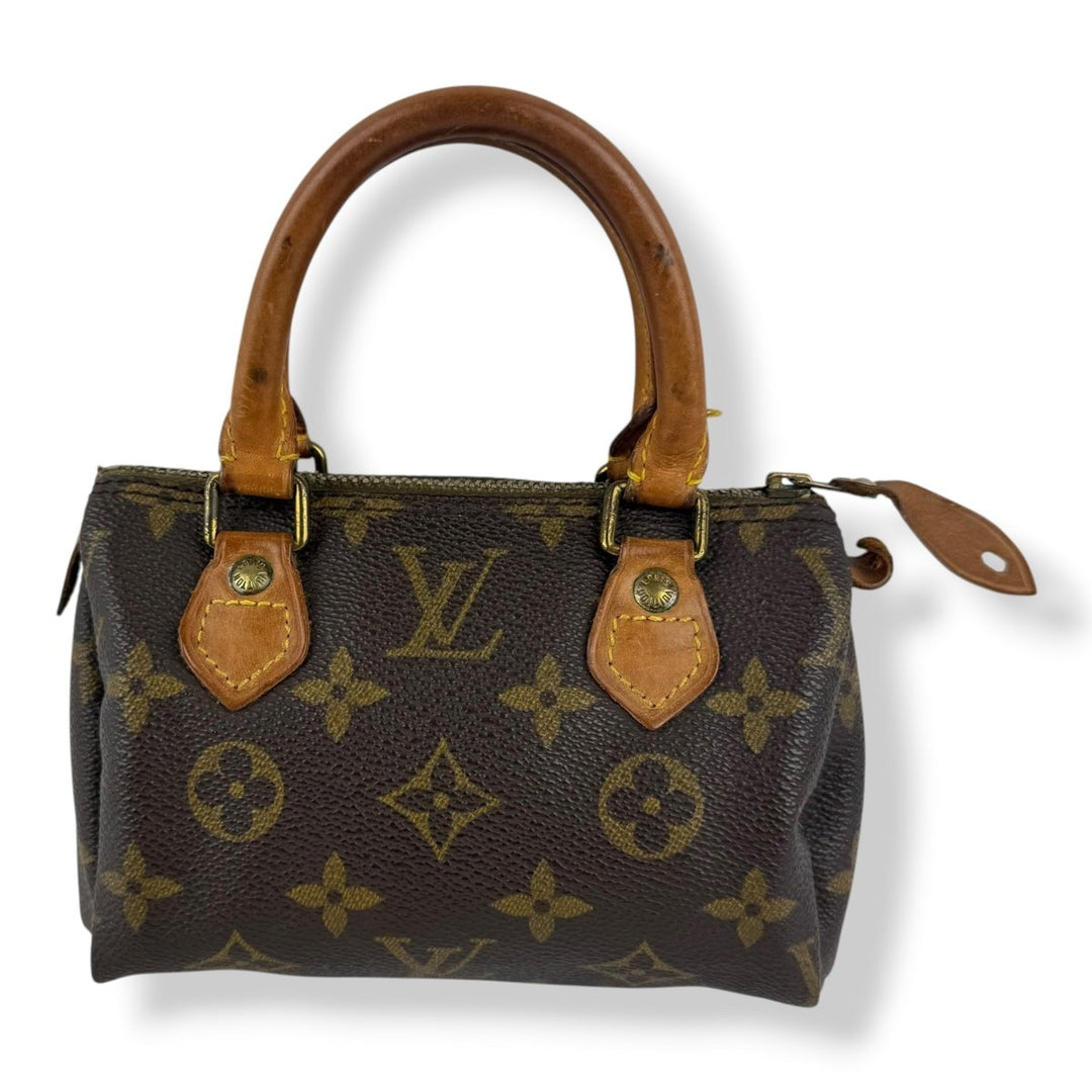 Louis Vuitton Nano Speedy Brown Monogram Handbag - Lux Central