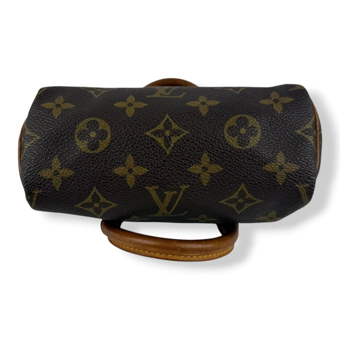 Louis Vuitton Nano Speedy Brown Monogram Handbag - Lux Central