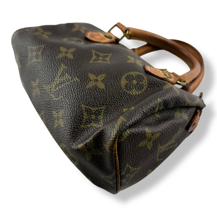 Louis Vuitton Nano Speedy Brown Monogram Handbag - Lux Central