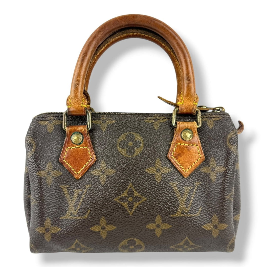 Louis Vuitton Nano Speedy Brown Monogram Handbag - Lux Central