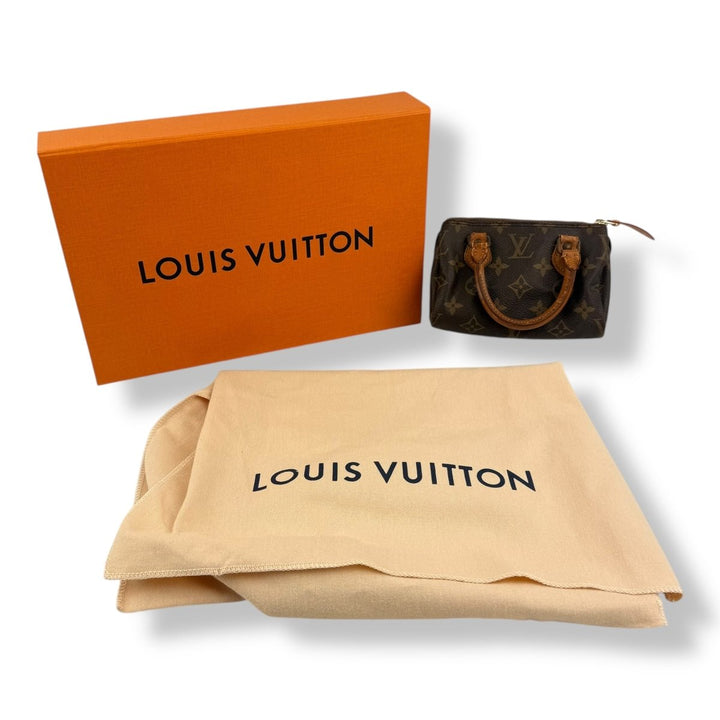 Louis Vuitton Nano Speedy Brown Monogram Handbag - Lux Central