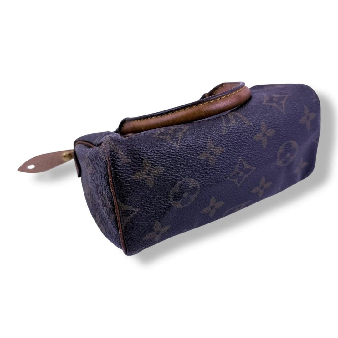 Louis Vuitton Nano Speedy Brown Monogram Handbag - Lux Central