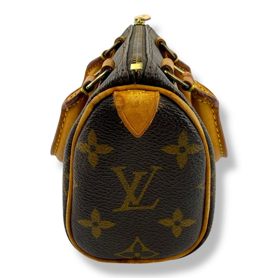 Louis Vuitton Nano Speedy Brown Monogram Handbag - Lux Central