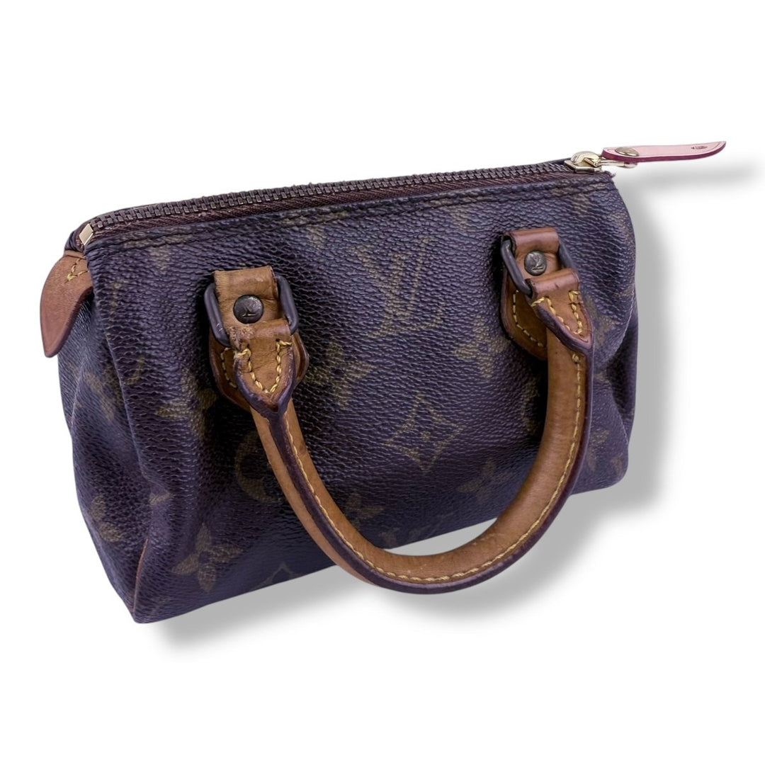 Louis Vuitton Nano Speedy Brown Monogram Handbag - Lux Central