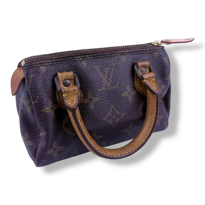 Louis Vuitton Nano Speedy Brown Monogram Handbag - Lux Central