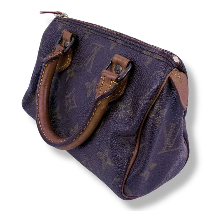 Louis Vuitton Nano Speedy Brown Monogram Handbag - Lux Central