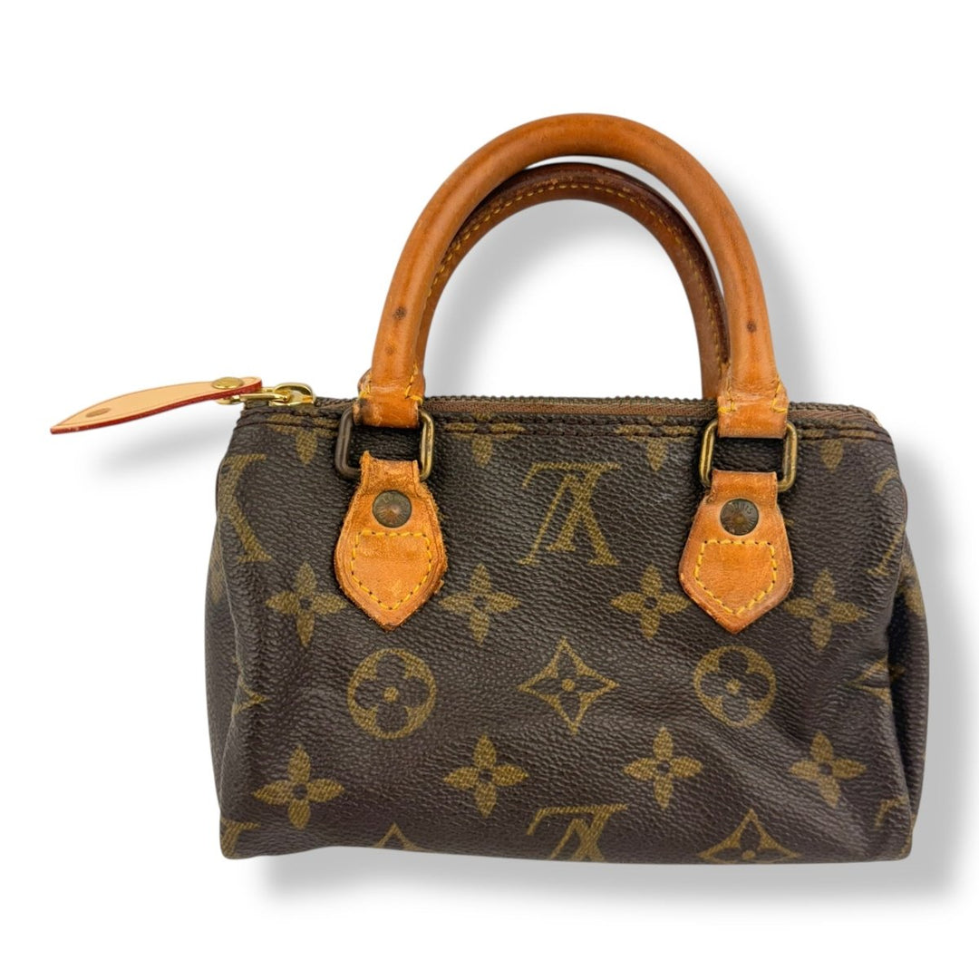 Louis Vuitton Nano Speedy Brown Monogram Handbag - Lux Central