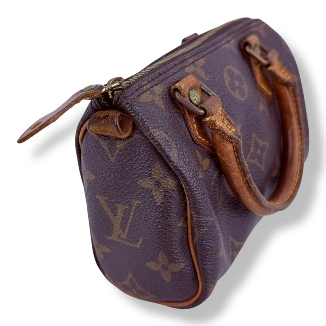 Louis Vuitton Nano Speedy Brown Monogram Handbag - Lux Central