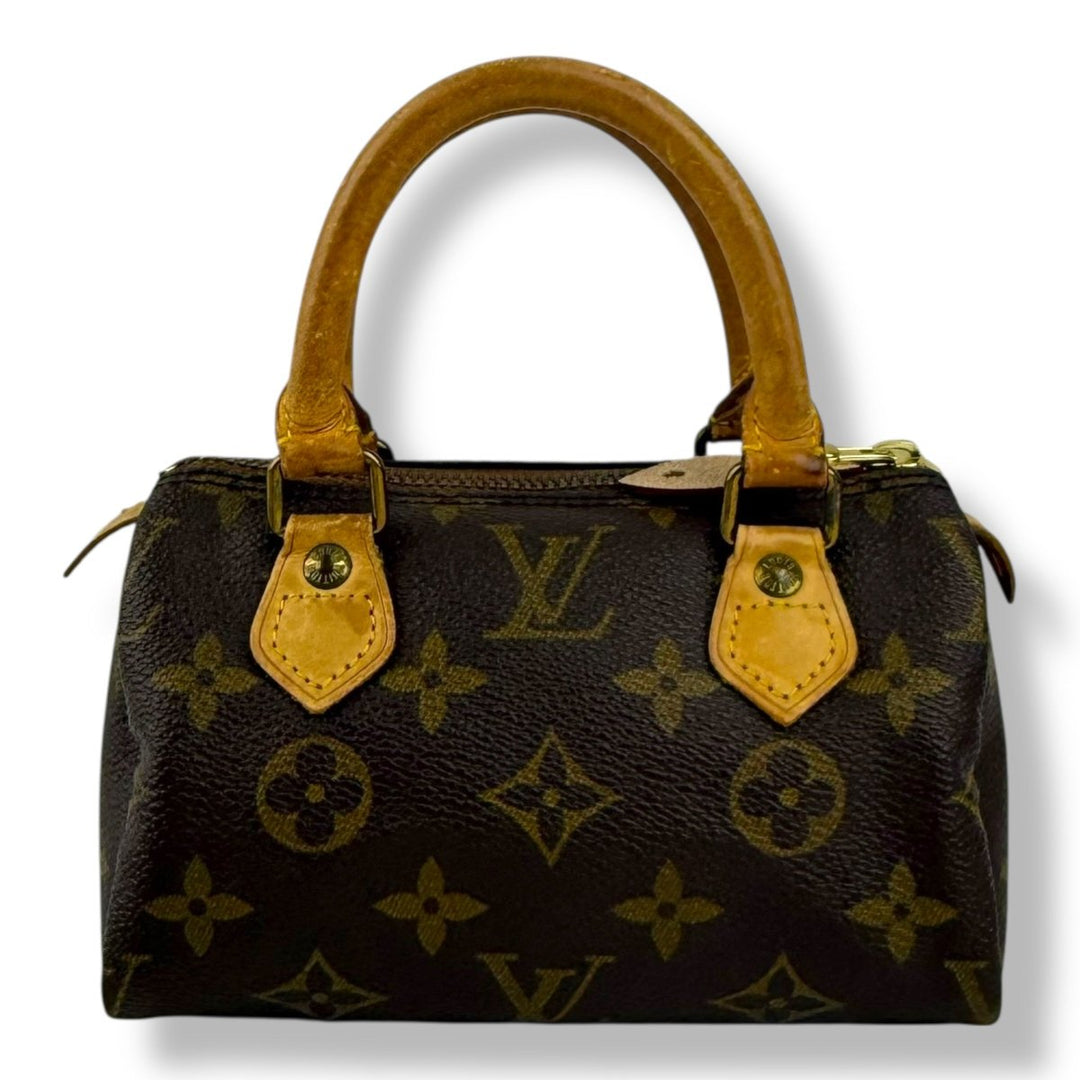 Louis Vuitton Nano Speedy Brown Monogram Handbag - Lux Central