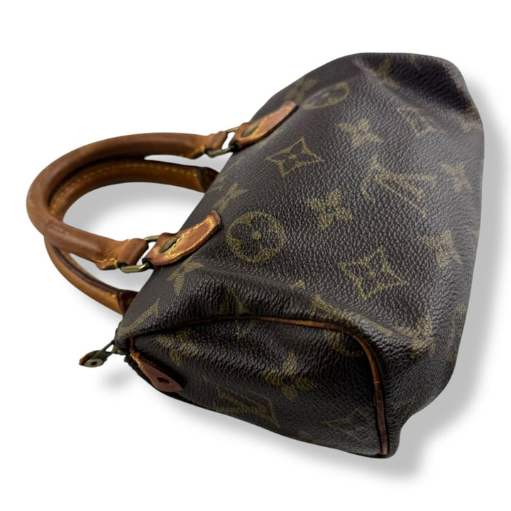 Louis Vuitton Nano Speedy Brown Monogram Handbag - Lux Central
