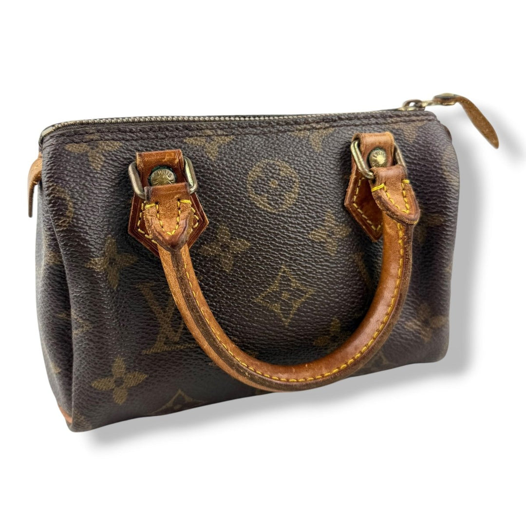 Louis Vuitton Nano Speedy Brown Monogram Handbag - Lux Central