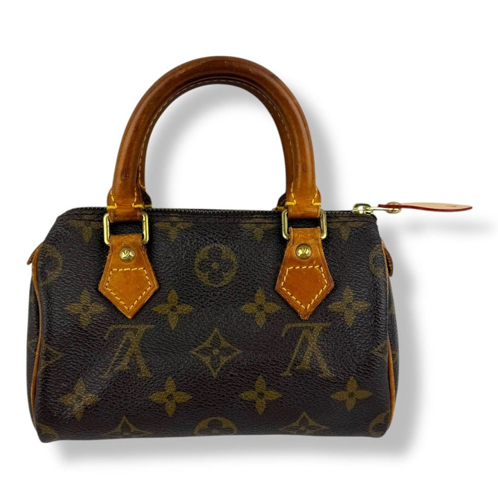 Louis Vuitton Nano Speedy Brown Monogram Handbag - Lux Central