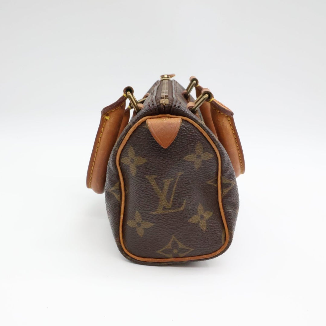 Louis Vuitton Nano Speedy Brown Monogram Handbag - Lux Central