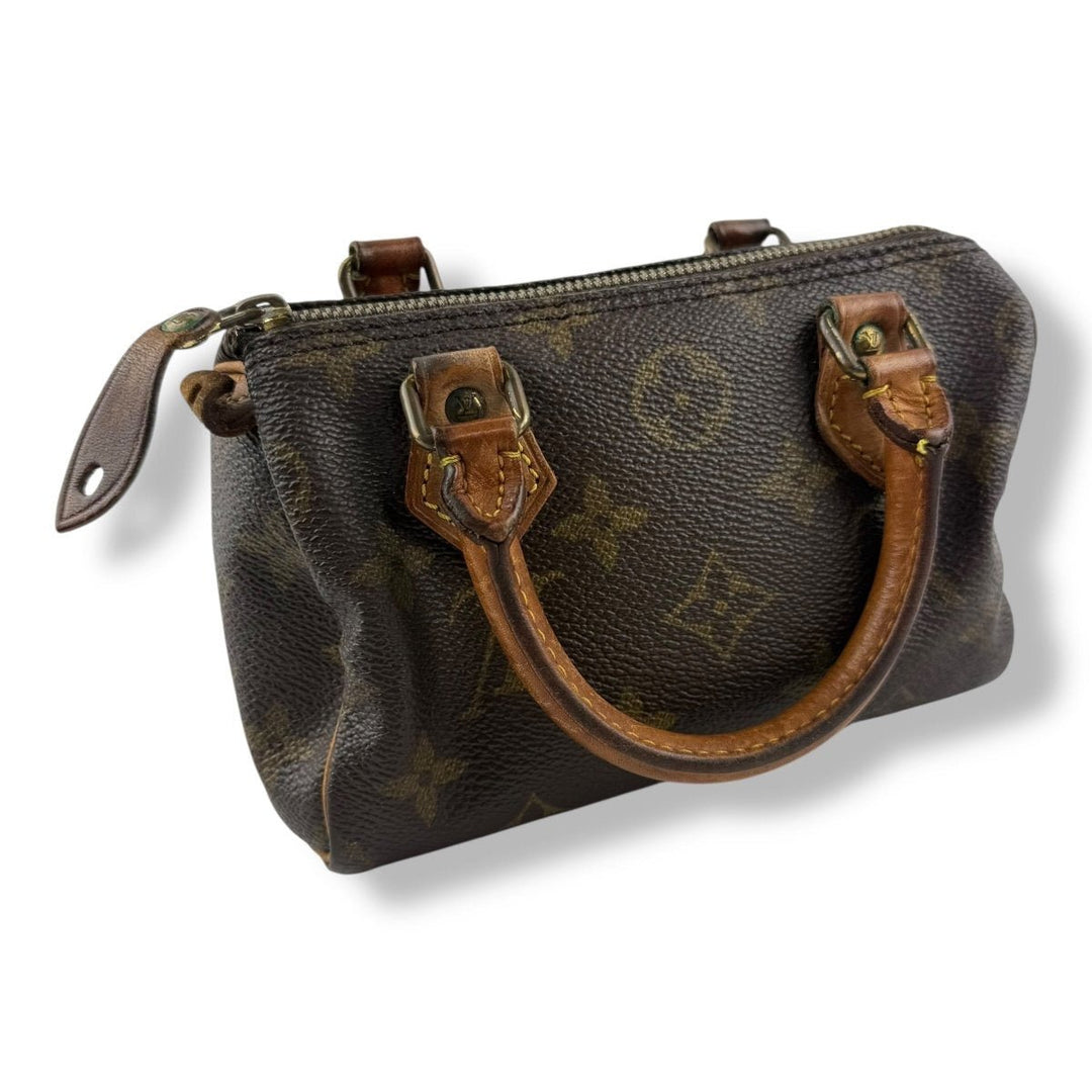 Louis Vuitton Nano Speedy Brown Monogram Handbag - Lux Central