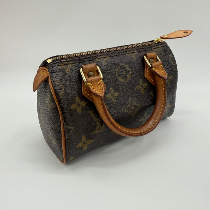 Louis Vuitton Nano Speedy Brown Monogram Handbag - Lux Central