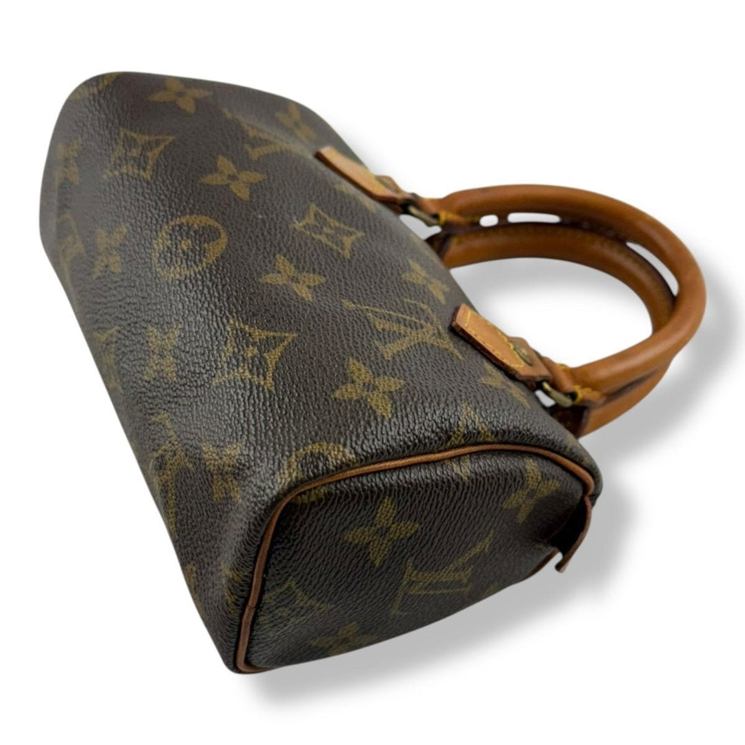 Louis Vuitton Nano Speedy Brown Monogram Handbag - Lux Central