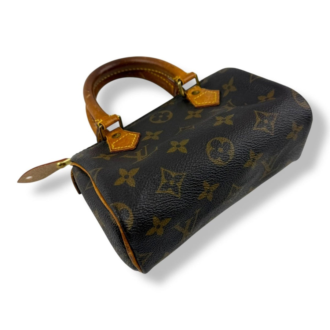 Louis Vuitton Nano Speedy Brown Monogram Handbag - Lux Central