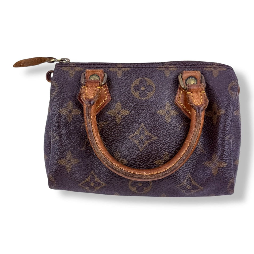 Louis Vuitton Nano Speedy Brown Monogram Handbag - Lux Central