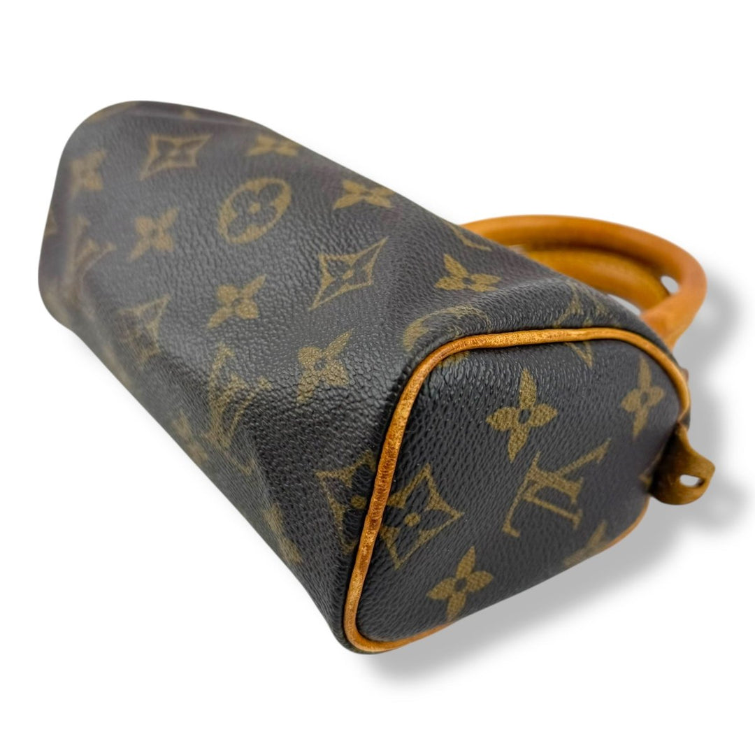Louis Vuitton Nano Speedy Brown Monogram Handbag - Lux Central