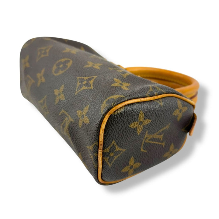 Louis Vuitton Nano Speedy Brown Monogram Handbag - Lux Central