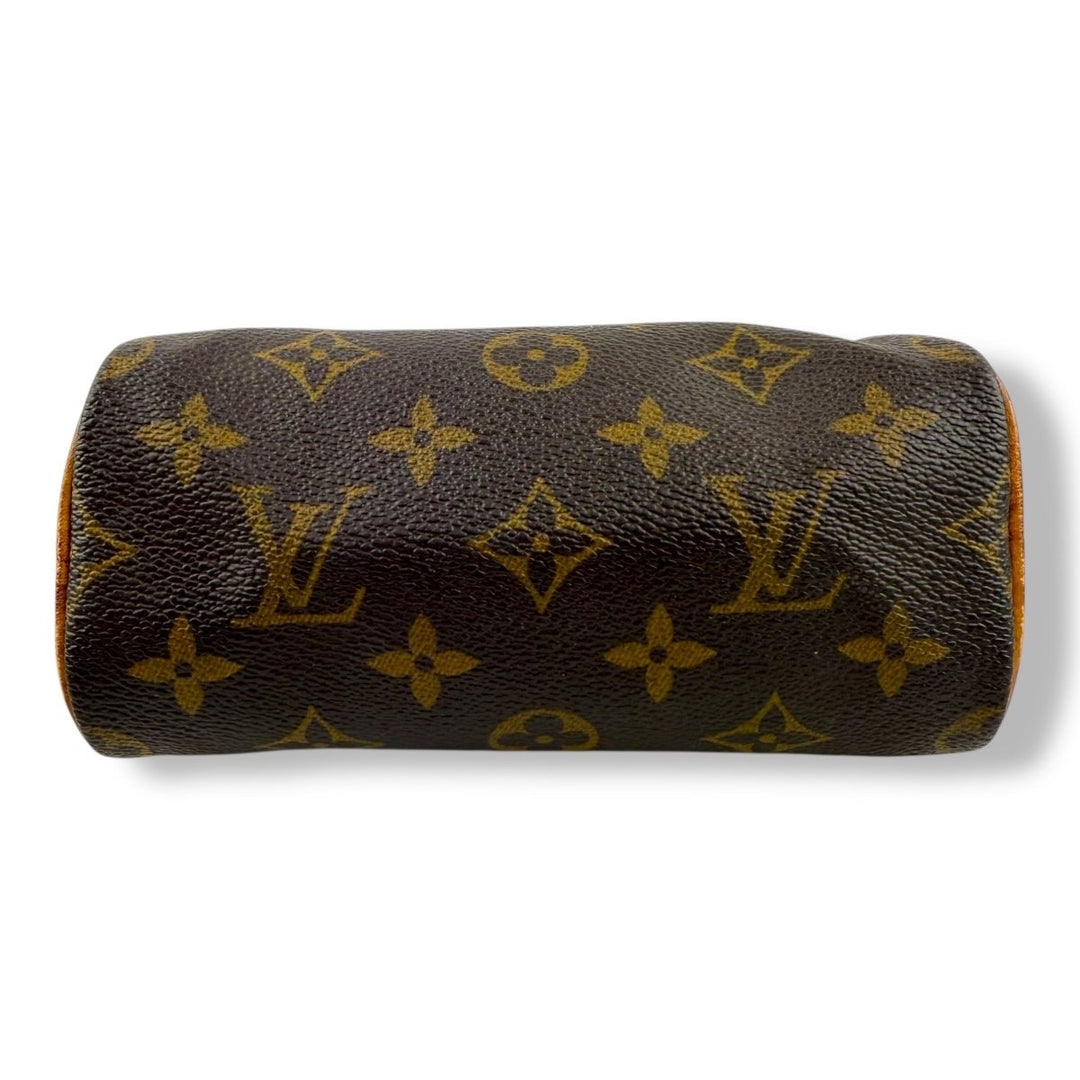 Louis Vuitton Nano Speedy Brown Monogram Handbag - Lux Central