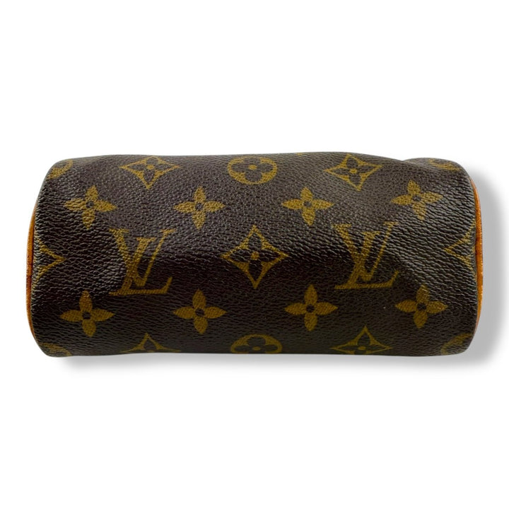 Louis Vuitton Nano Speedy Brown Monogram Handbag - Lux Central
