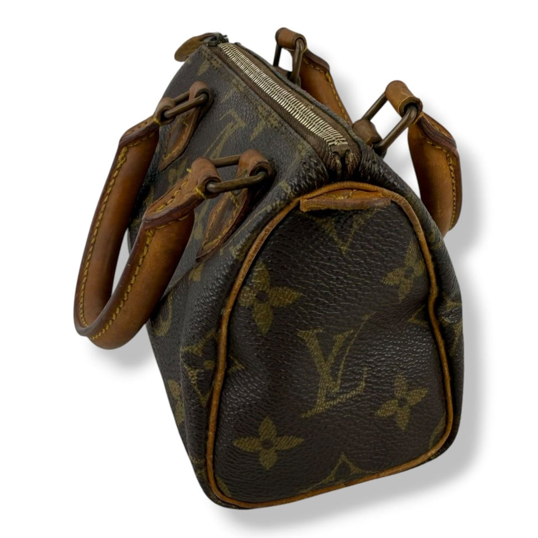Louis Vuitton Nano Speedy Brown Monogram Handbag - Lux Central