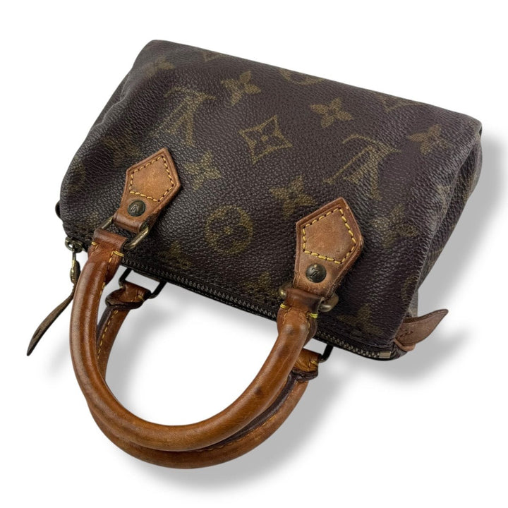 Louis Vuitton Nano Speedy Brown Monogram Handbag - Lux Central