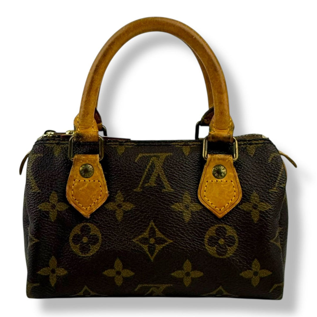 Louis Vuitton Nano Speedy Brown Monogram Handbag - Lux Central