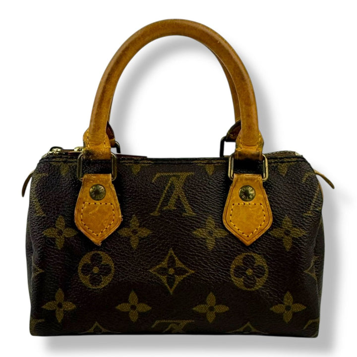 Louis Vuitton Nano Speedy Brown Monogram Handbag - Lux Central
