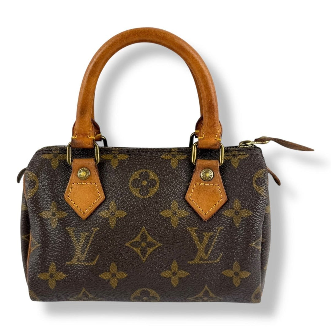 Louis Vuitton Nano Speedy Brown Monogram Handbag - Lux Central